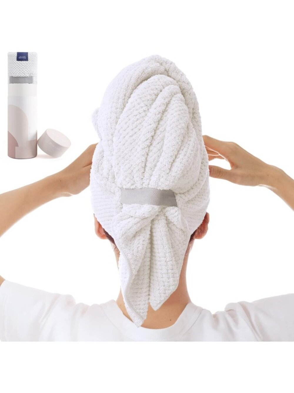 Super Absorbent Microfiber Hair Towel Wrap for Fast Drying, Anti-Frizz, Curly
